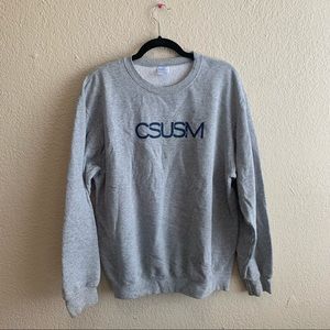 CSUSM light grey crewneck sweatshirt